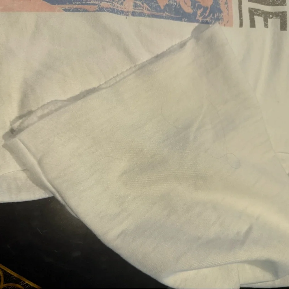 Recycled Karma White David Bowie Graphic Long Bell Sleeve Sweatshirt - Picture 3 of 5